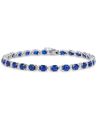 Effy Emerald (9-1/3 ct. t.w.) and Diamond (1/4 Tennis Bracelet 14k Gold (Also Available Brasilica by Sapphire)