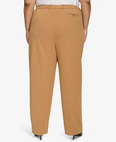 Calvin Klein Plus High Rise Straight Leg Pants