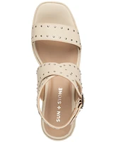 Sun + Stone Women's Emiee Studded Strappy Wedge Sandals, Created for Macy's