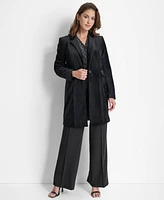 Dkny Women's Notch-Collar Single-Button Velvet Jacket