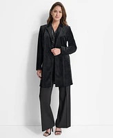 Dkny Women's Notch-Collar Single-Button Velvet Jacket