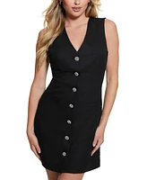 Guess Women's Doris Rhinestone-Button Sheath Dress