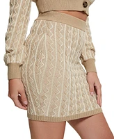 Guess Women's Tiffany Pull-On Mini Sweater Skirt