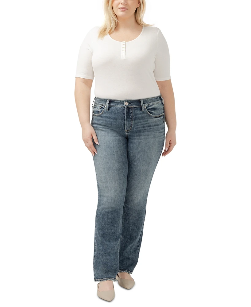 Silver Jeans Co. Plus Suki MidRise Curvy-Fit Bootcut