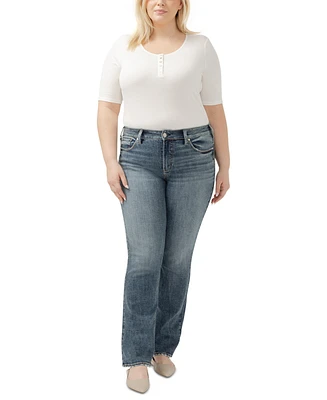 Silver Jeans Co. Plus Suki MidRise Curvy-Fit Bootcut