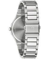 Bulova Men's Diamond Accent Stainless Steel Bracelet Watch 41mm