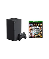 Microsoft Xbox X Bundle With Grand Theft Auto V Premium Edition Game