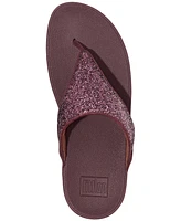 FitFlop Women's Halo Bead-Circle Metallic Toe-Post Sandals