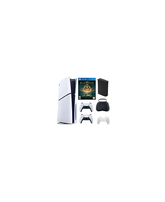 Sony PS5 - Playstation 5 Slim Disc Bundle With Accessories, Extra Controller and Elden Ring Game