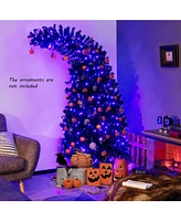 Skonyon 7 Feet Pre-Lit Halloween Tree 8 Flash Modes with 400 Lights