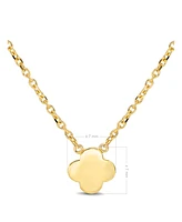 Devata Clover Chain Necklace in 14K Gold, 16 in adj to 18 in, approx. 4.1 grams