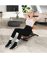 Skonyon Core Fitness Abdominal Trainer Crunch Exercise Bench Machine