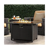 Yaheetech Outdoor Propane Fire Pit Table for Patio