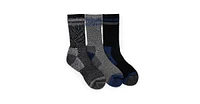 Muk Luks Men's Crew Hike Heat Retainer Socks (3 Pack)