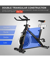 Costway Exercise Bike Cycle Trainer Indoor Workout Cardio Fitness Bicycle Stationary