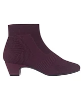 Impo Women's Godina Kitten Heel Stretch Knit Ankle Booties