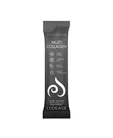 Codeage Multi Collagen and Biotin 10,000 mcg + Vitamin C, B6 & D3, Keratin, Hyaluronic Acid, Niacin, 18 Amino Acids - Stick Packs Supplement