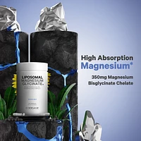 Codeage Liposomal Magnesium Glycinate Supplement - Magnesium Bisglycinate Pills - BioPerine Black Pepper - Liposomal Delivery