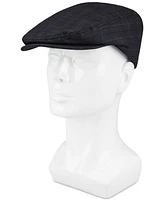 Kenneth Cole Reaction Men's Mesh Plaid Flat Top Cap