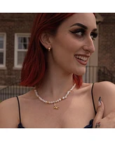 18K Gold Plated & Freshwater Pearls Help Me Sully Necklace