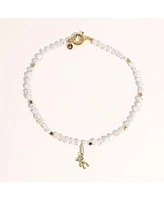 18K Gold Plated & Freshwater Pearls Help Me Sully Necklace