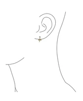 Bling Jewelry Whimsical Dangle Chandelier Earrings with Dragonfly and Butterfly Design 14K Gold Plated