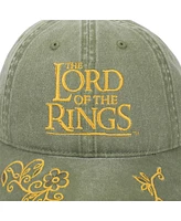 Lord Of The Rings Men's The Logo Washed Green Cotton Twill Hat