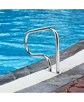 Skonyon Stainless Steel Swimming Pool Hand Rail with Base Plate