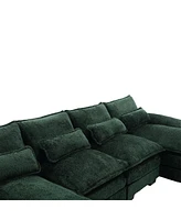 Streamdale Furniture Modern U-Shape Sectional Sofa with Strong Support