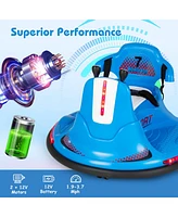 Costway 6V Bumper Car for Kids Toddlers Electric Ride On Vehicle