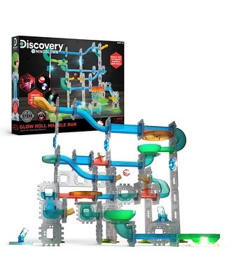 Discovery #Mindblown Glow Roll Marble Run Light-Up Construction Set