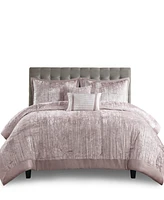 Madison Park Lee Crinkle Velvet 5-Pc. Comforter Set