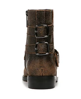 Franco Sarto Women's Prina Block Heel Moto Ankle Boots