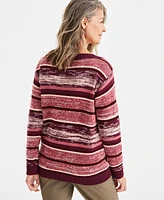 Style & Co Women's Boatneck Shine Sweater, Created for Macy's