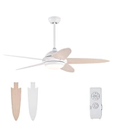 Sugift 52 Inch Ceiling Fan with Lights and 3 Lighting Colors