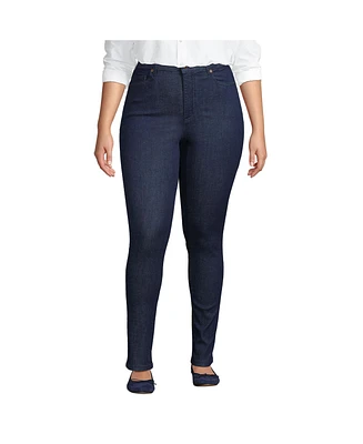 Lands' End Women's High Rise Stretch Denim Skinny Jeans