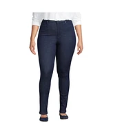 Lands' End Plus High Rise Stretch Denim Skinny Jeans