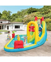 Costway Inflatable Water Slide Kids Bounce House w/480w Blower