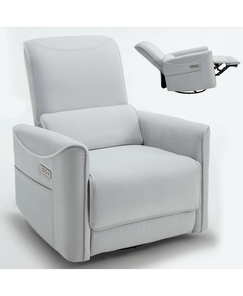 Mondawe Swivel And Rocker Power Recliner Chair