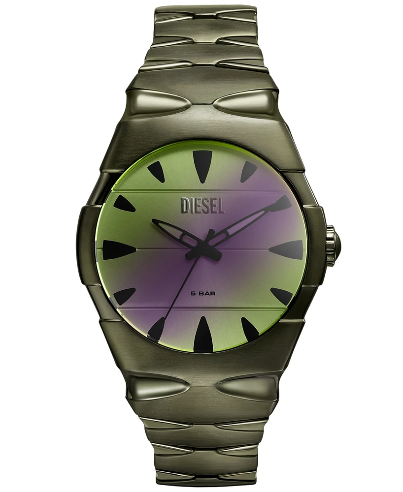 Diesel Men's D-Sruptor Quartz Three-Hand Stainless Steel 42mm