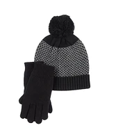 Isotoner Women's Knit Glove and Hat Gift Set