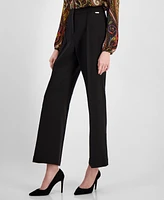 T Tahari Women's High-Rise Wide-Leg Pants