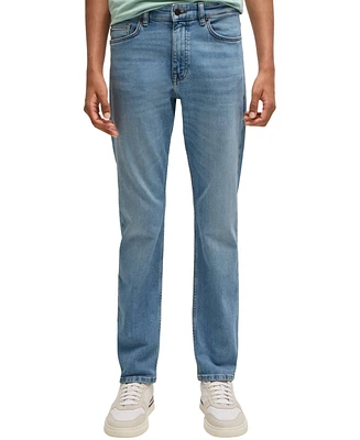 Boss by Hugo Men's Delaware Slim-Fit Bright-Blue Jeans