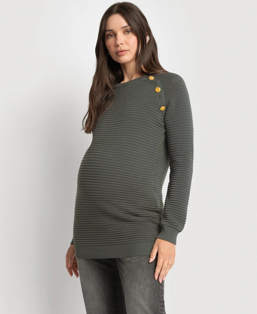 Seraphine Women's Ripple Stitch Nursing Sweater