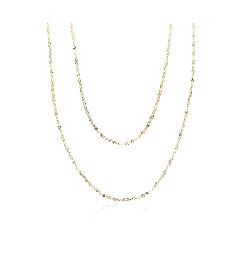 The Lovery Sparkle Chain Necklace 14K Gold