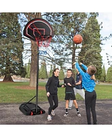 Skonyon Portable Basketball Hoop Stand with Wheels and 2 Nets