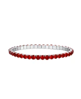 Macy's Simulated July Birthstone Tennis Stretch Bracelet