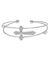 Macy's Cubic Zirconia Cross Bangle