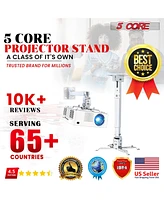 5 Core Projector Ceiling Wall Mount Adjustable Low Profile Universal Projector Holder Capacity 40lb