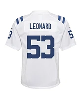 Nike Big Boys and Girls Shaquille Leonard White Indianapolis Colts Game Jersey